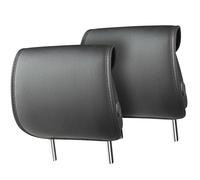 WALSER Housse d'appui-tête pour voiture Chris, 2 pcs. Housse d'appui-tête, protection d'appui-tête voiture, housse d'appui-tête voiture, housse d'appui-tête noir