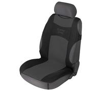 WALSER Housse de siège auto 1 siège avant Tuning Star, housse de siège auto housse de protection pour siège avant de voiture, protège-siège noir/bleu