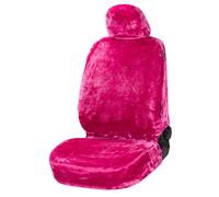 Walser Housse de siège de Voiture Teddy, Housse de siège en Fourrure Artificielle, Protection végétalienne en Optique de Fourrure Rose