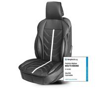 WALSER housse de siège de voiture, universel housse de siège et coussin de protection noir-blanc Kimi, housse de siège compatible avec 95% de automóviles (Voiture/Berline/SUV/Camionnette/Fourgon)