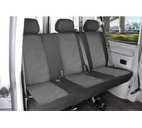 Walser Housse de siège pour Transporter Taille Universelle, Housse de Protection pour Voiture adaptée Banquette 3 Places + 3 Housses d'appuie-tête
