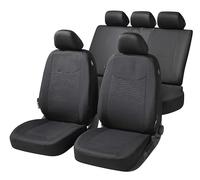 Walser Housses de siège Speedway avec système de Fermeture éclair, Zipp-IT Housses de Protection pour sièges Avant & arrière Noir 11859