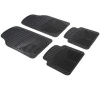 WALSER Jeu de Tapis Caoutchouc Universel pour Voiture Priscus, Tapis antidérapant 4 pièces, Tapis de Sol découpable pour Voiture Noir 28063