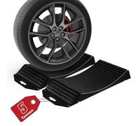 WALSER Kit de 2 protecteurs de pneus, berceau pratique pour pneus avec capacité de charge jusqu'à 5 tonnes, kit de 2 patins de pneus pour voiture taille universelle contre les crevaisons à l'arrêt