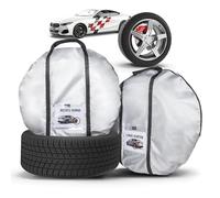 Walser Kit de sacoches à pneus 2 pièces, Sacoche de Rangement Robuste pour pneus Taille M, Protection des pneus, Sac à pneus étanche 15-16 Pouces