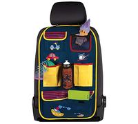 Walser Organizer Driver Jack, Protection de Dossier de Voiture pour Enfants, Sac de siège arrière de Voiture, Protection de siège arrière Bleu/Jaune
