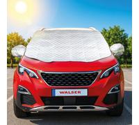 WALSER Premium Couverture de pare-brise de voiture avec protection de rétroviseur latéral L Couverture de pare-brise d'hiver Protection antigel de pare-brise de voiture Couverture de pare-brise de voi