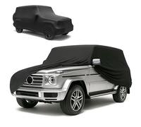 WALSER Premium Housse de Voiture d’intérieur - Protection complète, Tissu élastique et Respirant, Anti-poussière, Doublure Douce, Ajustement serré, Indoor Stretch Plus, Taille 10 SUV/Van Noir