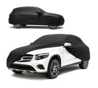 WALSER Premium Housse de Voiture d’intérieur - Protection complète, Tissu élastique et Respirant, Anti-poussière, Doublure Douce, Ajustement serré, Indoor Stretch Plus, Taille 9 SUV/Van Noir