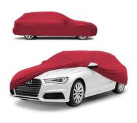 WALSER Premium Housse de Voiture d’intérieur - Protection complète, Tissu élastique et Respirant, Anti-poussière, Doublure Douce, Ajustement serré, Indoor Stretch Plus, Taille 6 Break Rouge