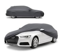 WALSER Premium Housse de Voiture d’intérieur - Protection complète, Tissu élastique et Respirant, Anti-poussière, Doublure Douce, Ajustement serré, Indoor Stretch Plus, Taille 6 Break Anthracite