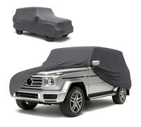 WALSER Premium Housse de Voiture d’intérieur - Protection complète, Tissu élastique et Respirant, Anti-poussière, Doublure Douce, Ajustement serré, Indoor Stretch Plus, Taille 10 SUV/Van Anthracite