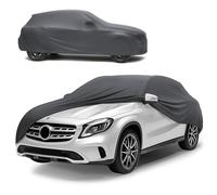 WALSER Premium Housse de Voiture d’intérieur - Protection complète, Tissu élastique et Respirant, Anti-poussière, Doublure Douce, Ajustement serré, Indoor Stretch Plus, Taille 8 SUV/Van Anthracite