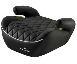 WALSER Premium Rehausseur de siège enfant voiture, siège enfant voiture Andy 125-150 cm, rehausseur de siège enfant voiture dernière norme 2024 ECE R 129 noir