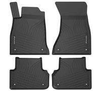 Walser Premium Tapis de Sol Auto Compatible avec Audi A4 B9/Allroad B9/Avant B9 2015-2024, A5 Sportback 06/2016-auj., Tapis Caoutchouc Auto 100% ajusté - Made in EU, Tapis de Sol Auto Robuste