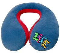 WALSER Rouleau pour la nuque Graffiti, appui-nuque-enfants, coussin de voyage-auto, oreiller appui-nuque, écureuil pour la nuque bleu