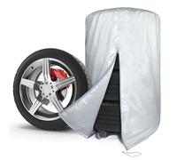 Walser Sac pour pneus de Voiture, Rangement pour 4 pneus de Voiture, Housse pour pneus de Voiture, Sac pour pneus de Voiture, Rangement pour pneus, Sac pour pneus Argent 17-18 Pouces