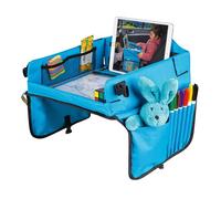 Walser Table de Voyage pour Enfants - Voiture, Table de Jeu pour Enfants - Voyage, Table Pliante pour Enfants Bleue