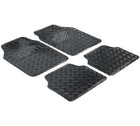 Walser Tapis Caoutchouc, Tapis Auto Universel métallique, Tapis Complet tôle striée, Tapis de Protection, Tapis Anti-salissures découpable 28023