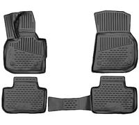 Walser Tapis de Sol sur Mesure XTR en Caoutchouc Compatible avec BMW X3 (G01) 2017 - Auj., Tapis Voiture en Caoutchouc, Tapis de Pied