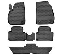 Walser Tapis de Sol sur Mesure XTR en Caoutchouc Compatible avec Opel Zafira Tourer C (P12), 7 Places 10/2011 - Auj.,Tapis de Pied