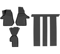 WALSER Tapis de sol sur mesure XTR en caoutchouc compatible avec VW Multivan T6.1 2019-2024