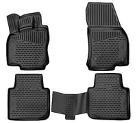 Walser Tapis de Sol sur Mesure XTR en Caoutchouc Compatible avec VW Tiguan Allspace 03/2017-2024, Tapis Voiture en Caoutchouc, Tapis de Pied