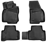 Walser Tapis de Sol sur Mesure XTR en Caoutchouc Compatible avec VW Touran 2015 - Auj., Tapis Voiture en Caoutchouc, Tapis de Pied