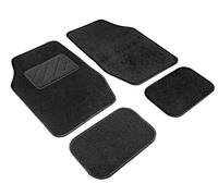WALSER Tapis de voiture Smart, tapis de sol universel, kit de tapis de voiture noir 14591