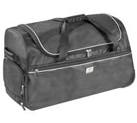 Walser Trolley Bag, Sac de Voyage Carbags, Valise Bagage à Main, Sac de Sport avec Fonction Trolley, Valise à roulettes Trolley Noire-Argent 85 l - 60 x 30 x 40 cm