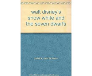 walt disney's snow white and the seven dwarfs