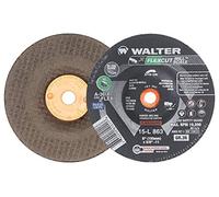 Walter 15L863 FLEXCUT Lot de 25 meules abrasives flexibles Grain A-36-FLEX 15,2 cm Roue abrasive avec trou de mandrin Roues meuleuse d'angle et de meuleuse à filières