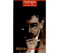 Walter benjamin n1008 avril 2013 Collectif (Auteur)