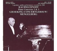 Walter Gieseking, Piano - Rachmaniniff: Piano Con. Nos. 2 & 3 Gieseking/Concertgebouw/Mengelberg (1940) (UK Import)