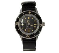Walter Mitt Sea Wolf Black Automatique Noir Tissu Montre Militaire Homme