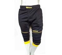 Walter Panther Pantalon 3/4 de gardien de but Noir/jaune Taille L