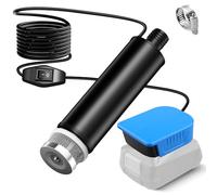 WALTER Pompe à eau sale compatible avec batterie Bosch PBA 18 V, 30 l/min, ascenseur 4,5 m, pompe à eau alimentée 120 W, pompe de transfert pour puits profonds pour jardin, camping, piscine pour