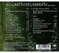 WALTER/SNO/MASUR,KURT/GOL WELLER - MIDSUMMER NIGHT'S DREAM/OVERTURES 2 CD NEUF