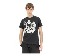 Walter Van Beirendonck - T-shirt Hawaii en Jersey de Coton Imprimé Logo - Homme - Tops - Noir - Taille: M