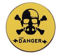 Walter White Heisenberg I am the Danger Poison Crossbones Breaking Bad Say My Name Émission TV Better Call Saul Badge en émail 3 cm, 1.2 Inches, Émail, émail