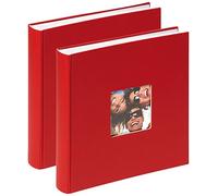 Walther Design Album de design Fun Standard, paquet de deux, 30x30 cm, rouge