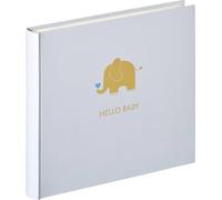 Walther Baby Animal bleu 25x28 50 pages blanches / Eléphant UK148L