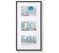 walther design Cadre Photo Noir 3X 13x18 cm galerie avec Passe-Partout, Cadre Plastique New Lifestyle KV338B