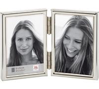 Walther cadre double métallique Chloe 2 photos 6x9 cm argent brillant