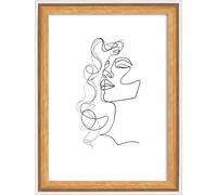 Walther cadre en bois Silhouette 13x18 cm nature profilé MDF verre clair pose