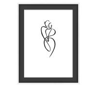 Walther Cadre en bois Silhouette Noir 10x15 cm design moderne MDF verre
