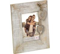 Walther Cadre photo en bois Le Coeur 13x18 cm Marron Vintage Design Coeur