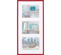 Walther Cadre photo plastique New Lifestyle rouge 3 photos 10x15 cm