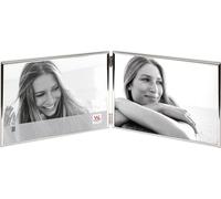 Cadre photo Walther design - WD219VS - cadre photo argent 2X 9x13 cm Chloe Portrait Frame