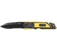 WALTHER Couteau De Survie AVEC ÉTUI NOIR/JAUNE